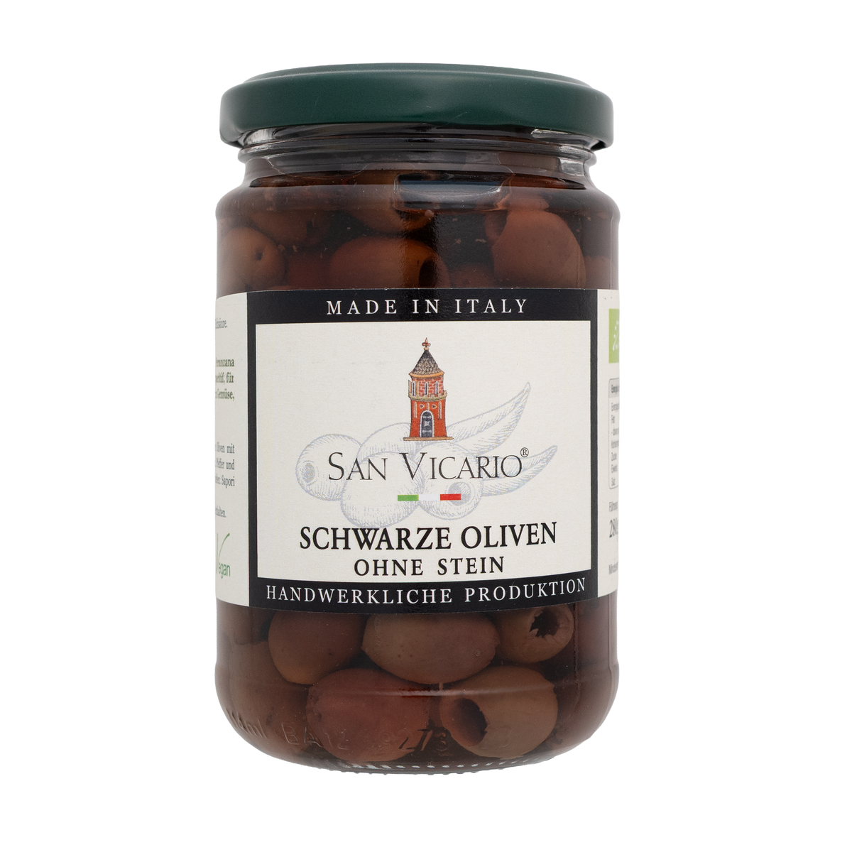 Schwarze Oliven ohne Stein
